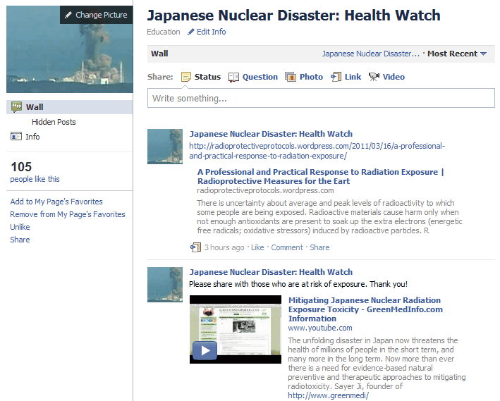 Japanese Nuclear Disaster Health Watch
