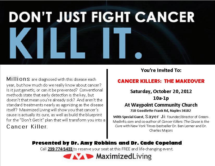 Cancer Killers Make Over - Featuring Sayer Ji, Co-Author